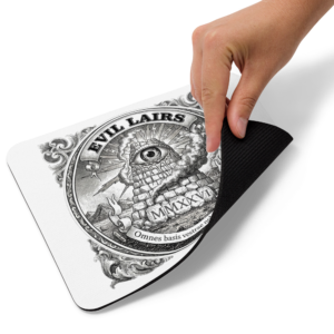 "Evil Lairs" - White Mouse pad