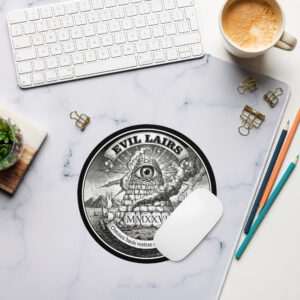 "Evil Lairs" - Round mouse pad