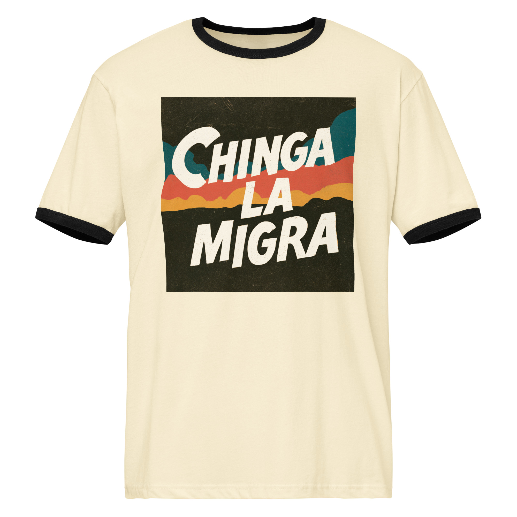 Chinga La Migra 2 - Unisex ringer t-shirt - Image 2