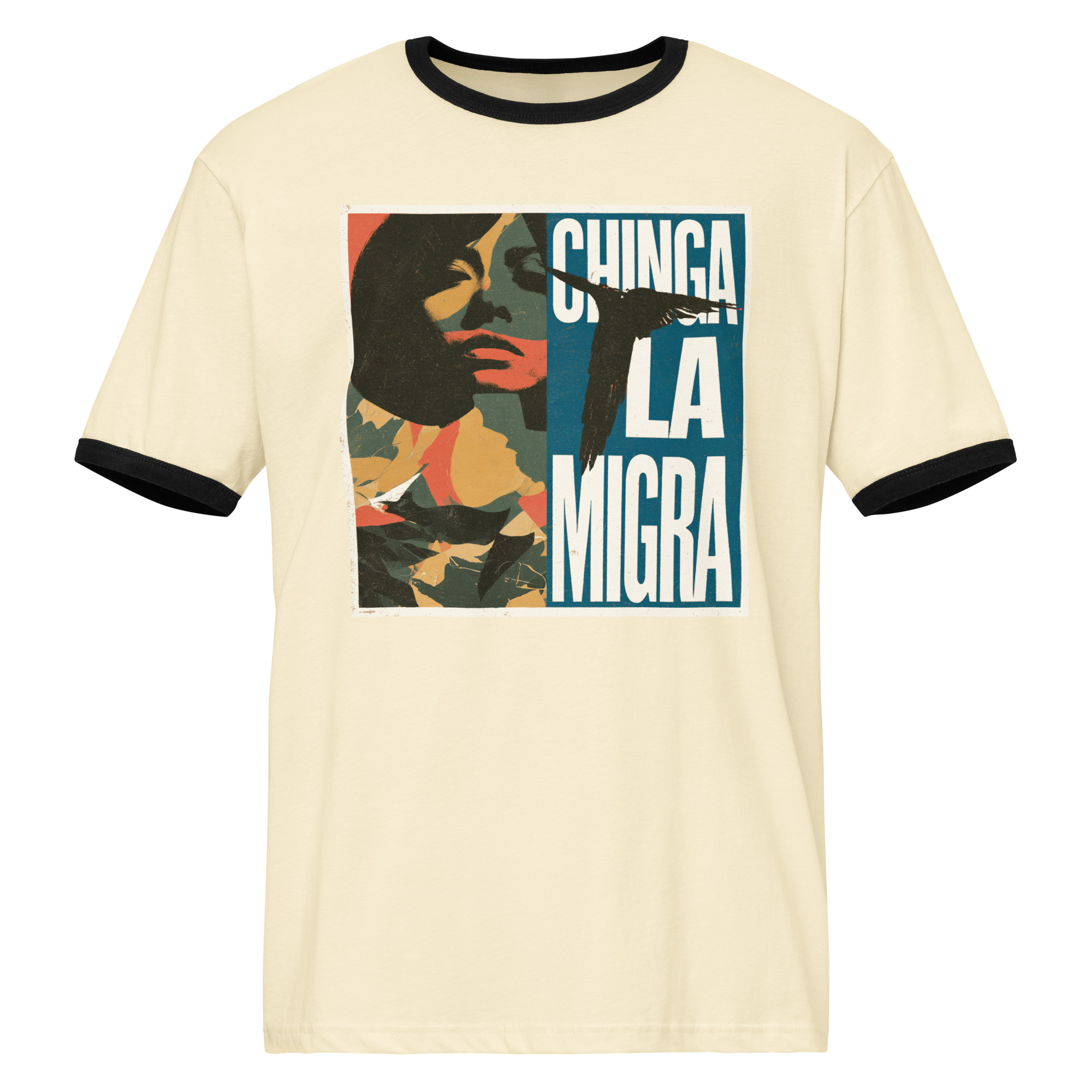 Chinga La Migra 4 - Unisex ringer t-shirt - Image 2