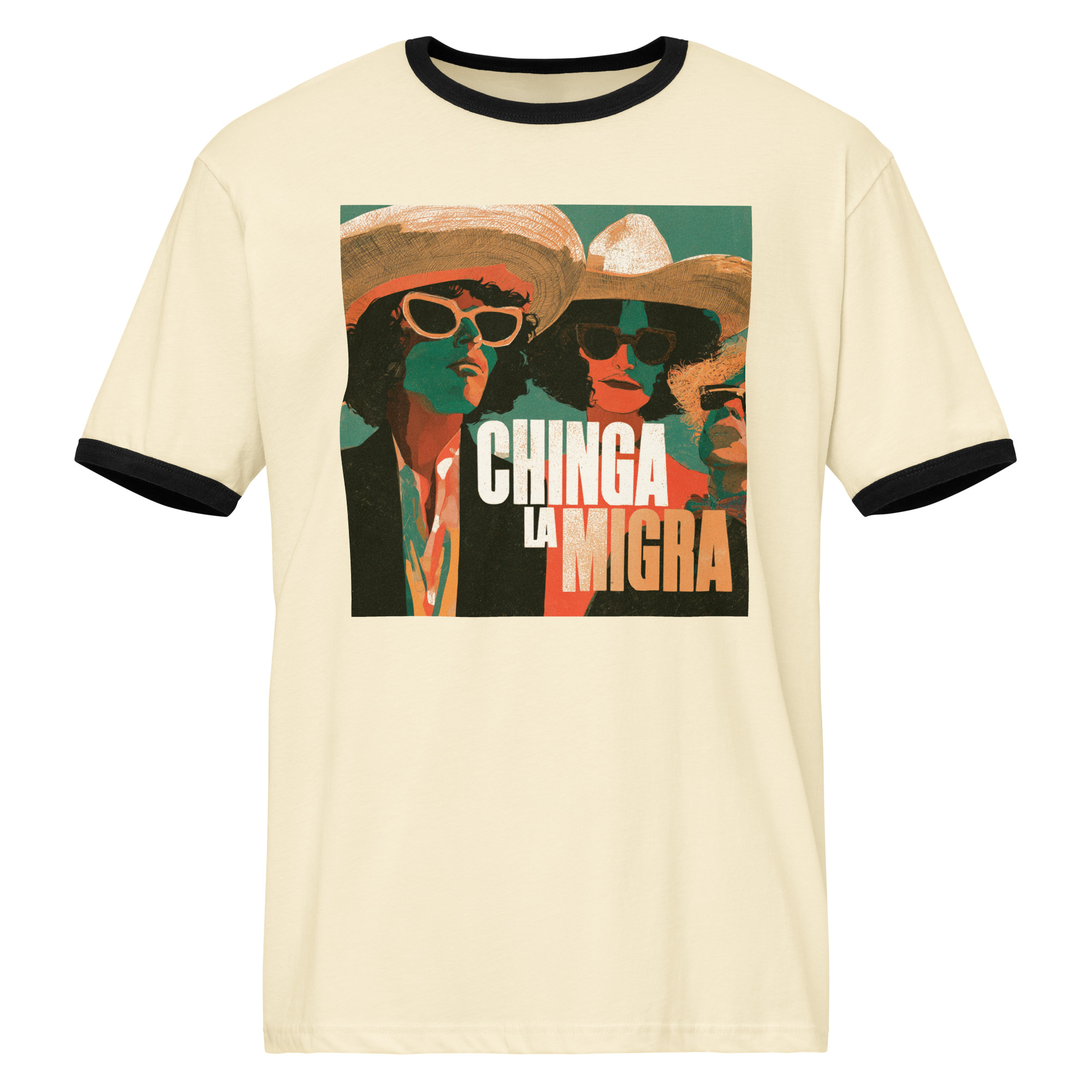 Chinga La Migra 5 - Unisex ringer t-shirt - Image 2